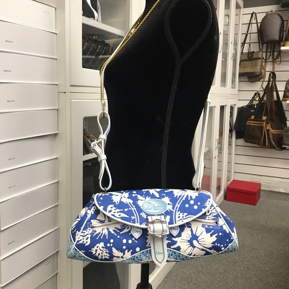 CHRISTIAN DIOR CROSSBODY SLING HIBISCUS BAG obo - Picture 8 of 8